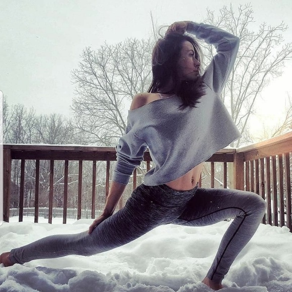 NWT Seamless High Waist Yoga Dry-Fit Ombre compression Leggings Tummy support - Picture 5 of 7